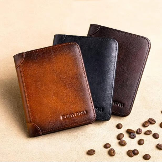 💰Multi-functional RFID Blocking Durable Genuine Leather Wallet🎁