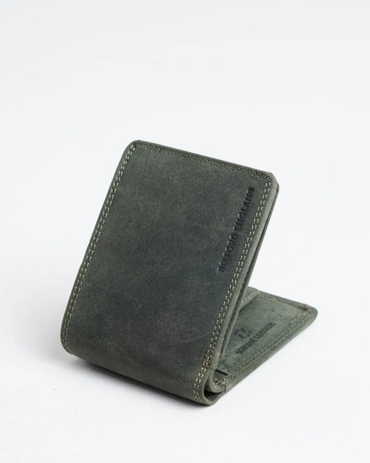 Cambridge Men’s Original Leather Wallet (Rugged Green)