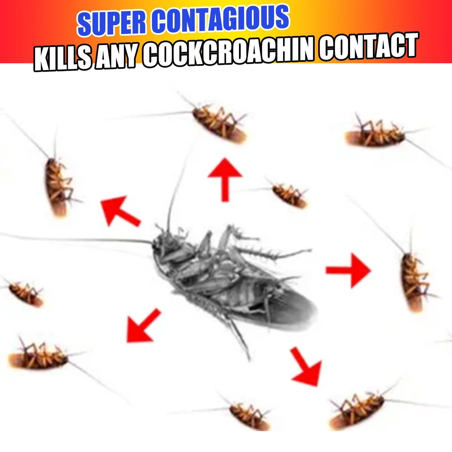 Cockroach Killer Gel Bait,Strong Cockroach Eliminator Syringe for Kitchen